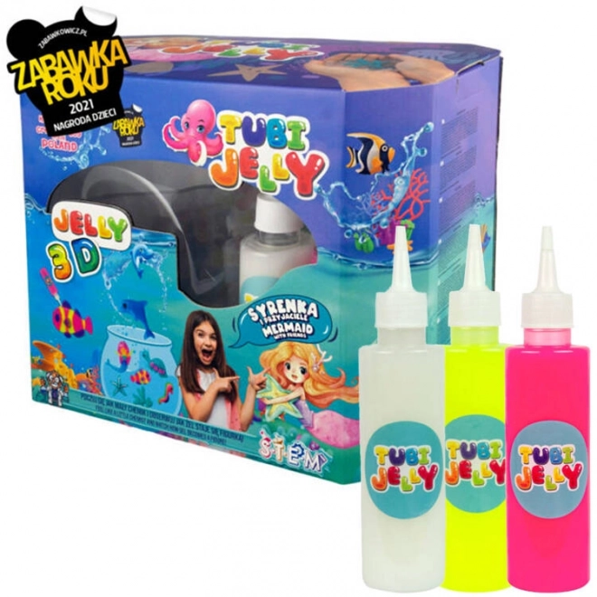 Set Tubi Jelly 8 culori acvariu mare Sirenă