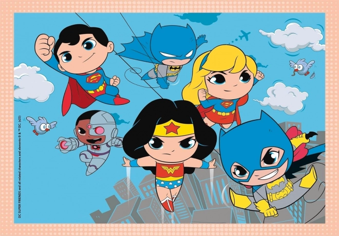 Puzzle 4 în 1 - DC SuperFriends