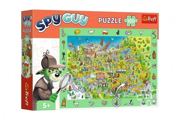 Puzzle observaționale 100 piese - Spy Guy din Polonia