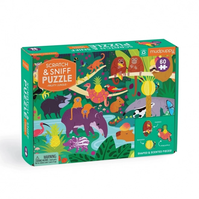 Puzzle cu parfum fructat Jungle Mudpuppy 60 piese