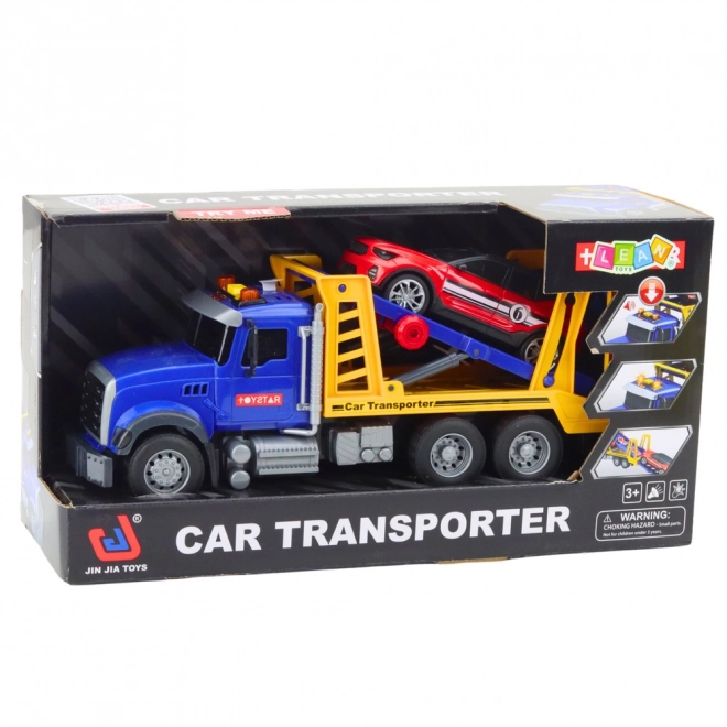 Set de camion cu remorcă, cu lumini și sunete