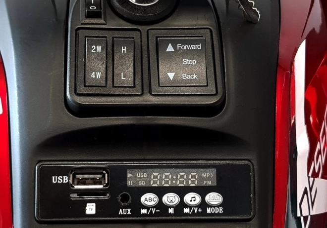 ATV pentru copii pe baterii roșu XMX607