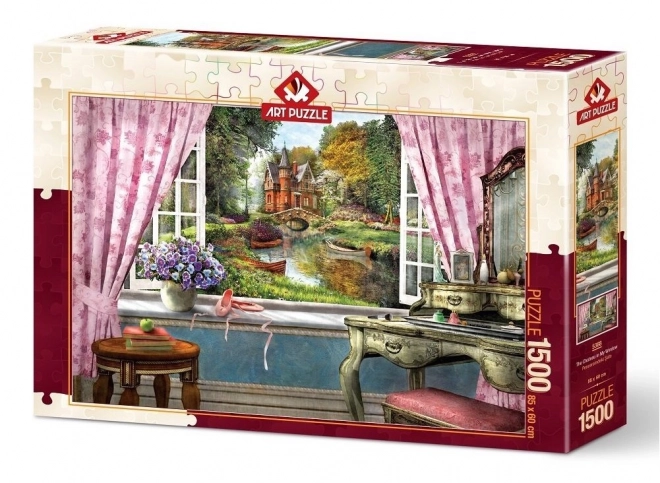 Puzzle Castelul din fereastra mea 1500 de piese