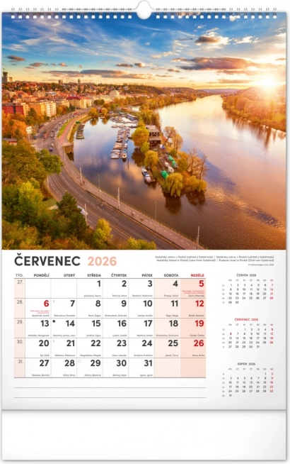 Calendar de perete Praga 2026