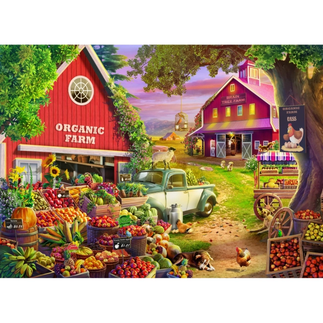 Motiv încântător de fermă bio