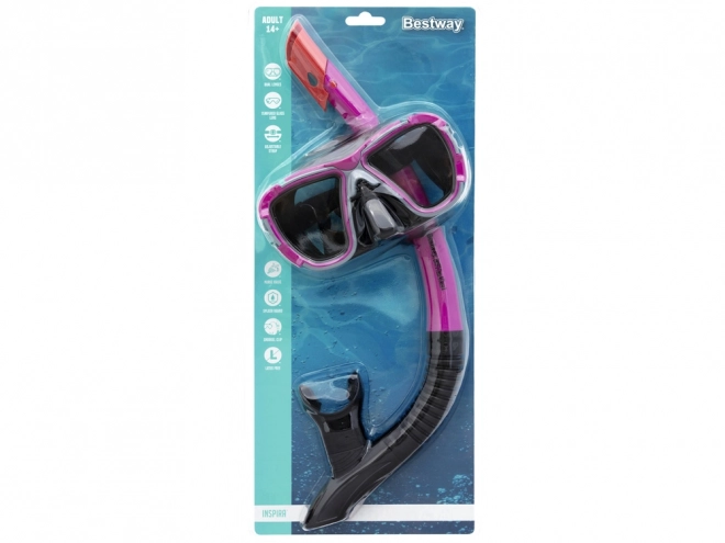 mască și snorkel pentru scufundări Bestway Galapagos™ – roșie