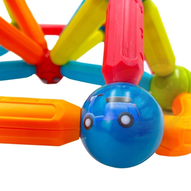 WOOPIE cuburi magnetice de construcție 76 buc