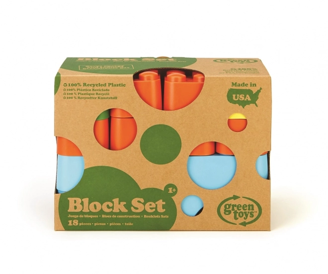 Set de blocuri Green Toys 18 piese