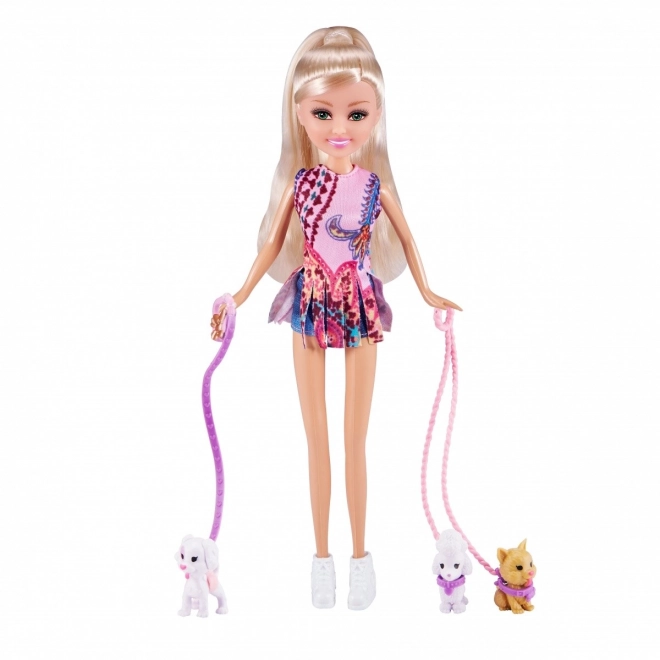 zestaw plimbare cu câine Sparkle Girlz 27 cm