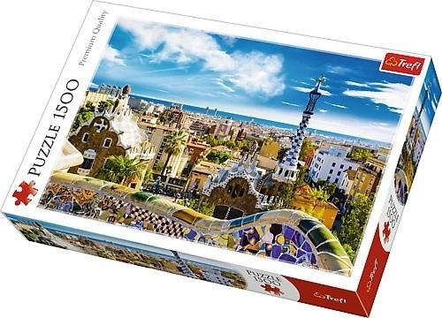 Puzzle 1500 piese Park Guell, Barcelona