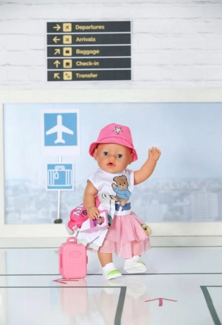 Ținută de călătorie pentru păpușa BABY born, 43 cm