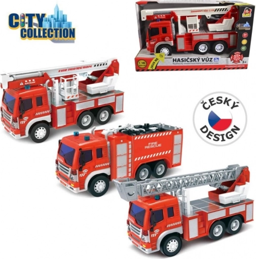Mașina de pompieri City Collection pe baterii