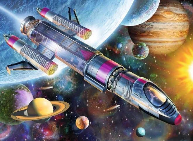 Puzzle Ravensburger Misiune în Spațiu 100 Piese