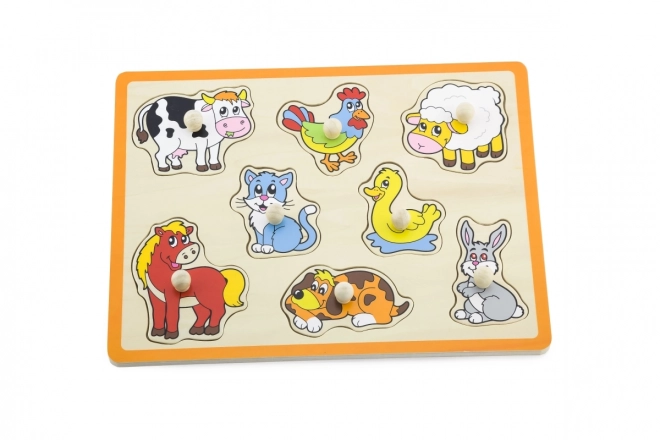 Puzzle din lemn Ferma de animale Viga
