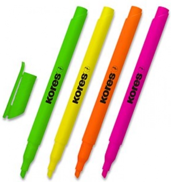 Kores Evidențiatoare High Liner Set 4 Buc