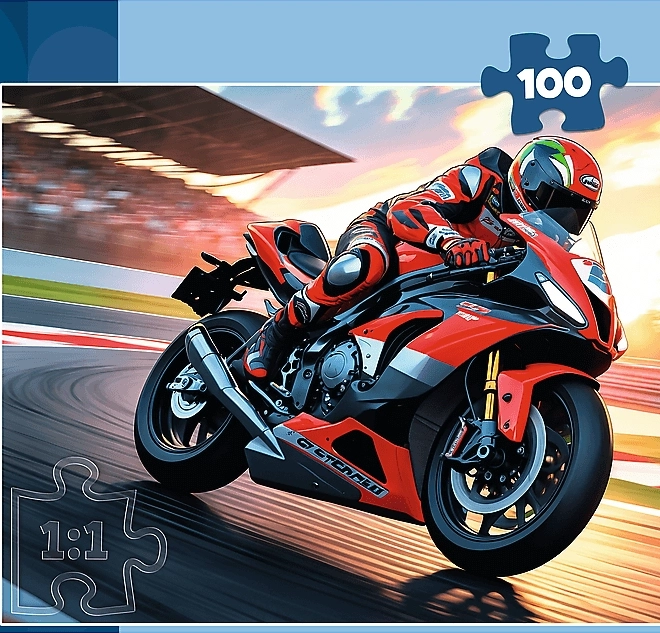 Puzzle Trefl Motociclistul Rapid 100 Piese