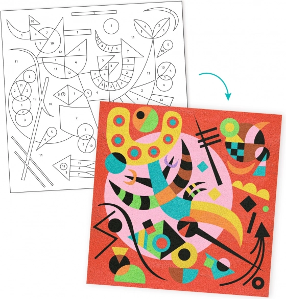 Set creativ inspirat de Wassily Kandinsky