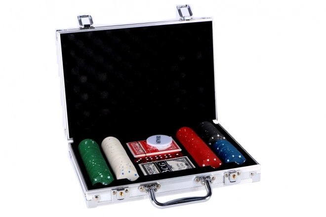 Set poker cu valiză metalică