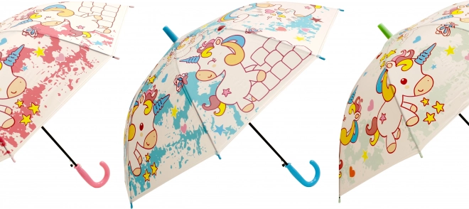 Umbrelă pentru copii cu unicorn 50 cm
