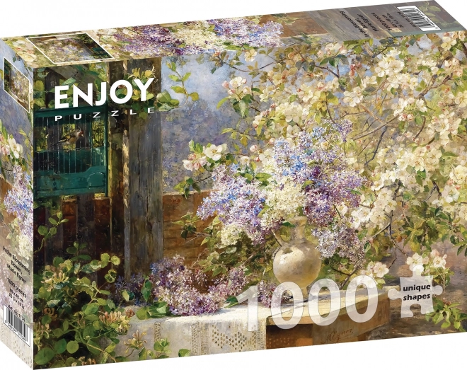 Puzzle cu Marie Egner: În foișorul inflorit 1000 de piese