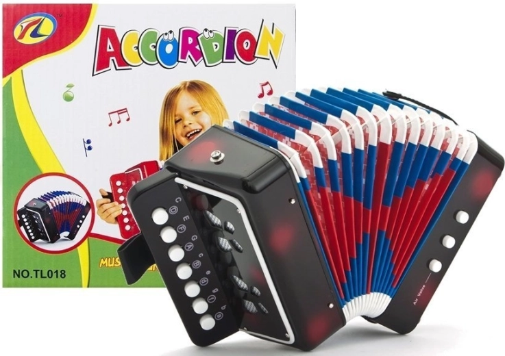 Instrument de acordeon pentru micii muzicieni Negru
