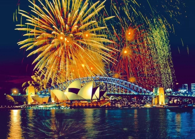 Puzzle RAVENSBURGER Focuri de artificii deasupra Sydney 1000 piese