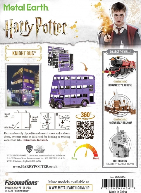 Puzzle 3D din metal Harry Potter Autobuzul Salvator