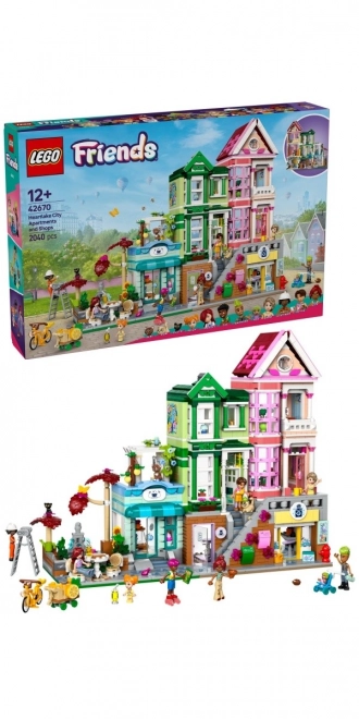 Apartamente și magazine în orașul Heartlake LEGO Friends