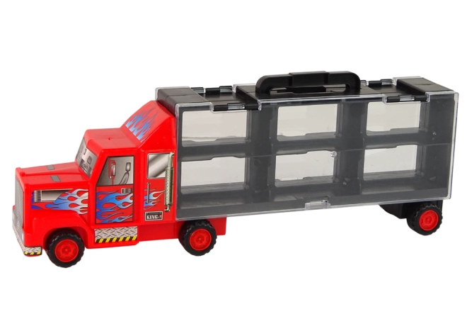 Camion mare cu spațiu de depozitare