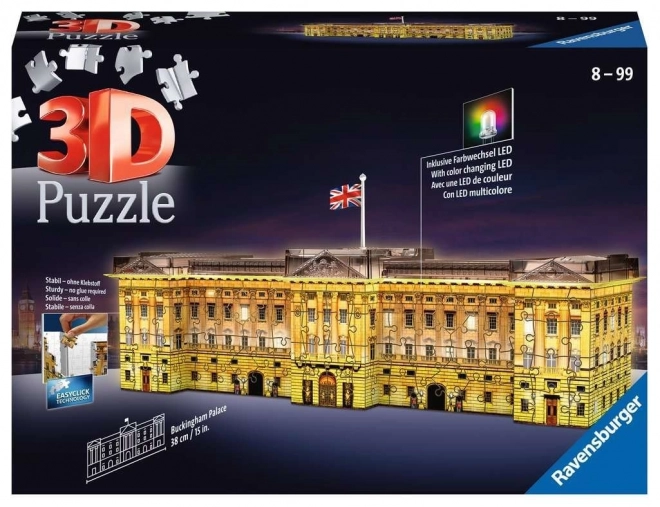 Puzzle 3D Noaptea Palatul Buckingham 216 Piese