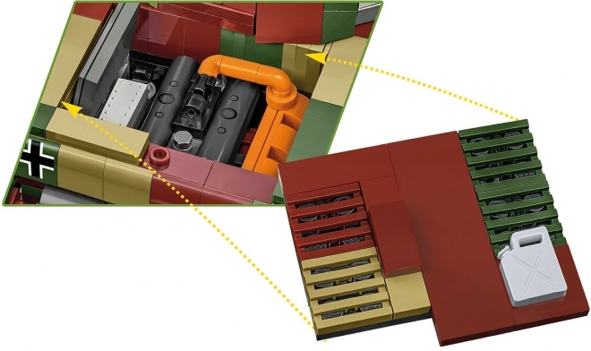 Tanc WWII PzKpfw IV Ausf.G - Set de construcție 1107 piese