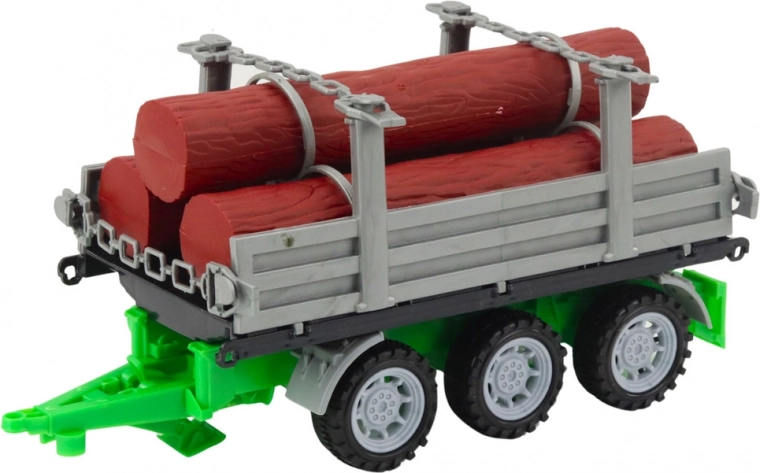 Remorcă pentru lemne cu bușteni incluși