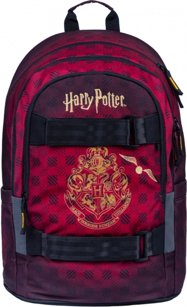 Rucsac școlar Baagl Skate Harry Potter Hogwarts vișiniu