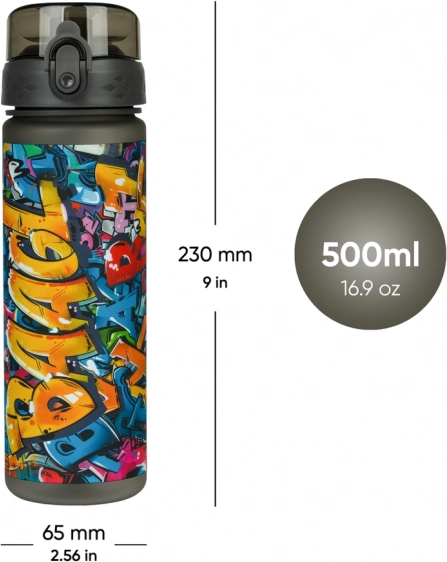 Sticlă Tritan BAAGL Skatepark 500 ml