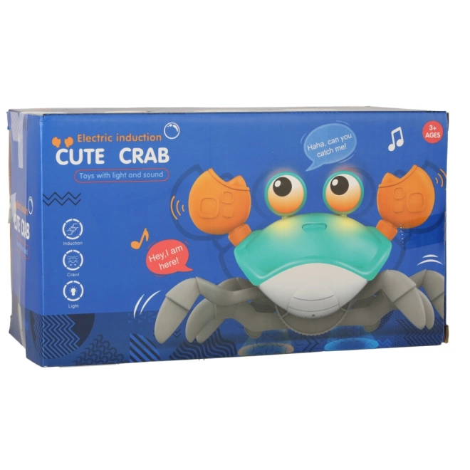 Crab interactiv cu sunet – Albastru