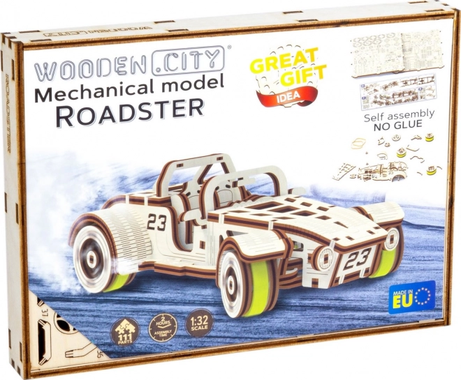 Puzzle 3D din lemn - Roadster