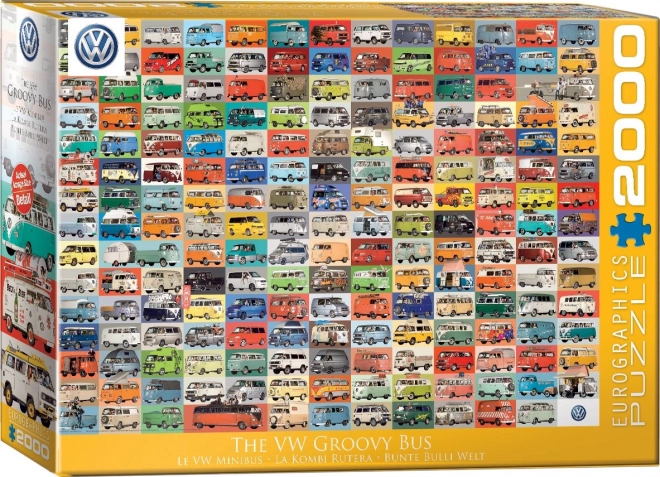 Puzzle Volkswagen Groovy Bus 2000 Piese - Eurographics