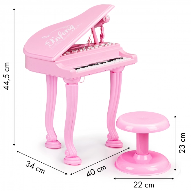 Pian electronic cu microfon și MP3 pentru copii