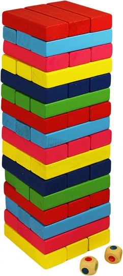 Turn de lemn colorat pentru copii