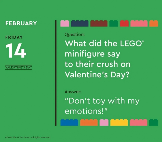 Calendar distractiv LEGO 2025