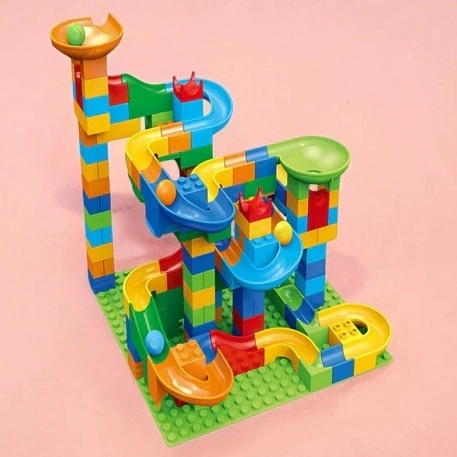 Traseu cu bile de construcție 340 piese de la Woopie