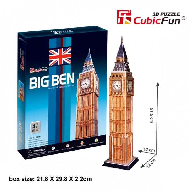 Puzzle 3D Big Ben CubicFun