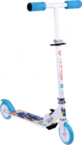 Trotinetă pliabilă Disney STITCH albă pentru copii până la 50 kg