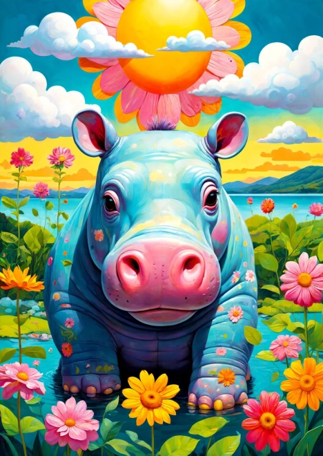 Puzzle Prietenul Hipopotam - 1000 piese
