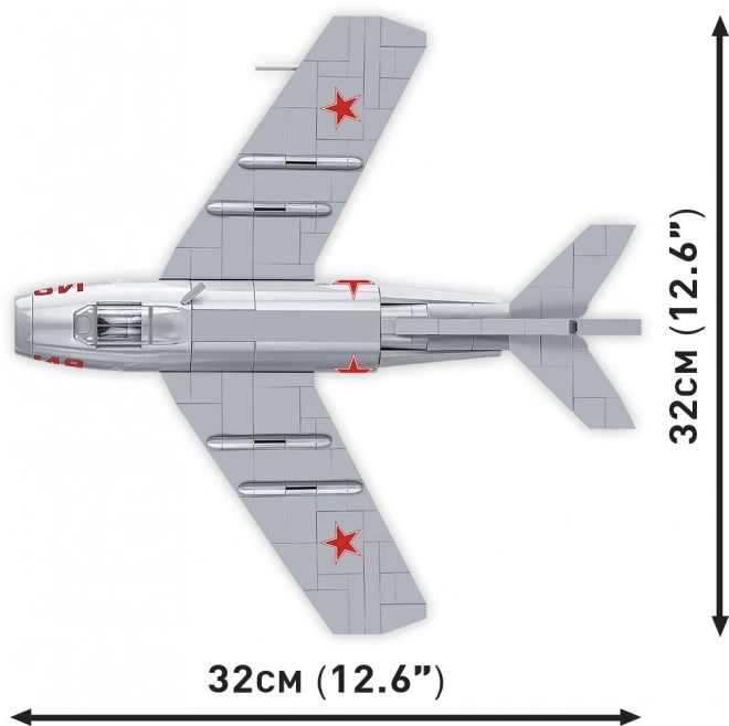 Model din construcții avion MiG-15 Fagot