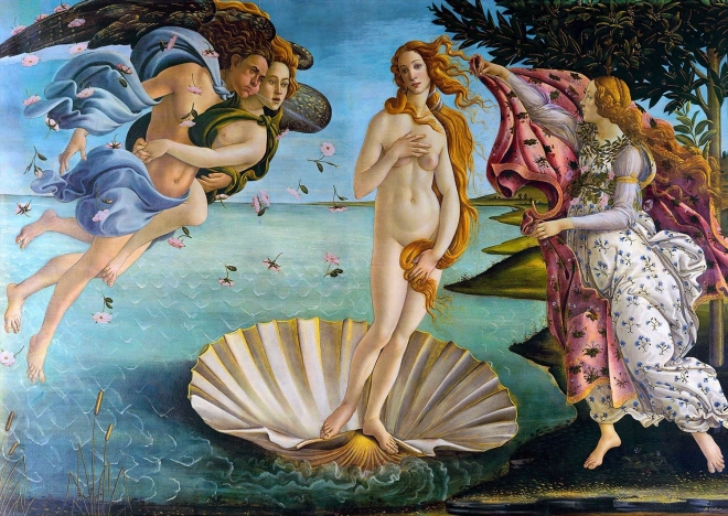 Puzzle Nașterea lui Venus de Sandro Botticelli 1000 piese