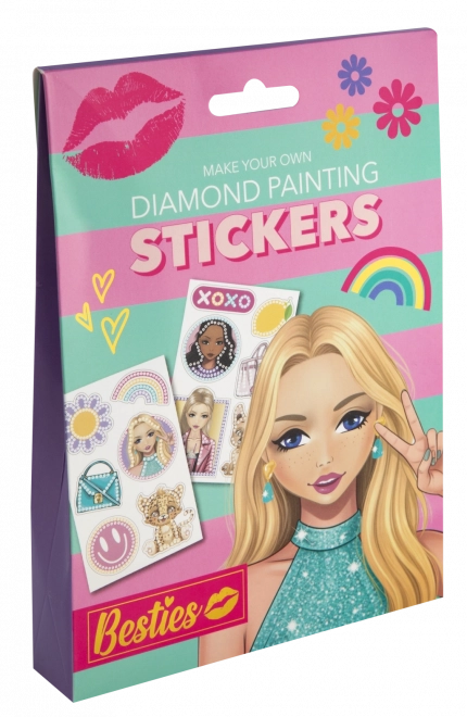 Pictură cu diamante Besties - autocolante