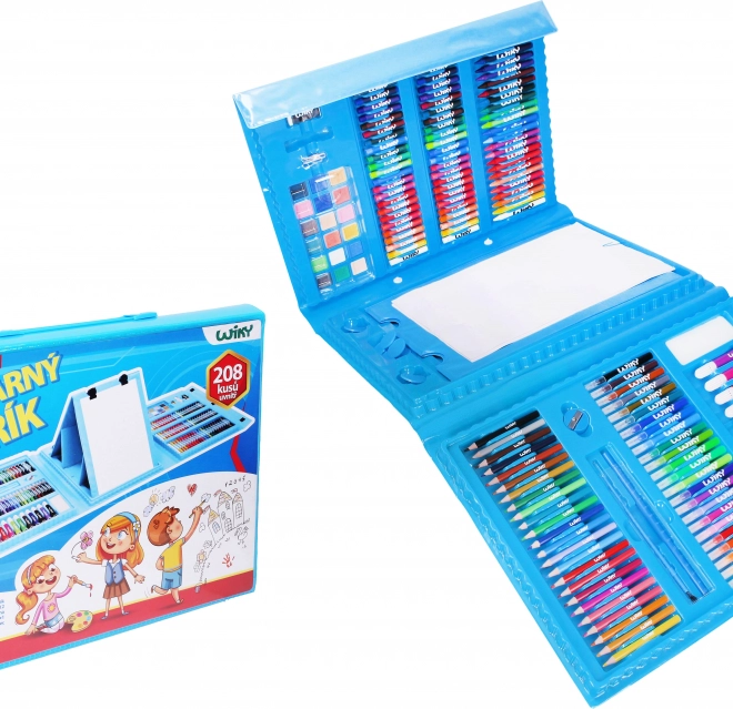 Servietă cu materiale artistice – 208 piese