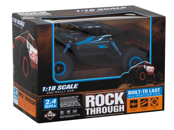 Mașină cu telecomandă RC Rock Crawler HB 2.4GHz 1:18 albastru – Albastru