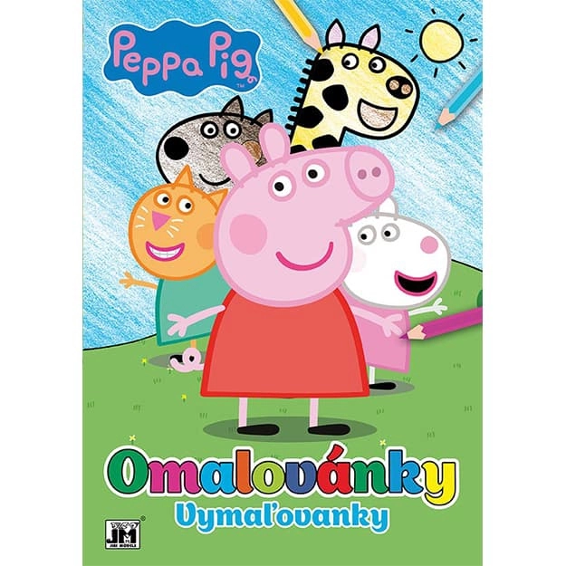 Carte de colorat A4 Peppa Pig